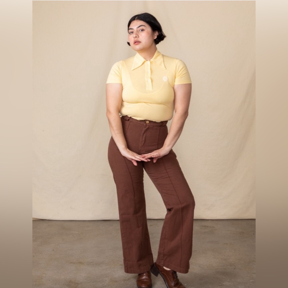 Fudgesicle Brown Western Pants Small